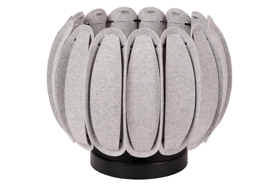 Lucide SPENCER - Lampe de table - Ø 30 cm - 1xE27 - Gris - éteint